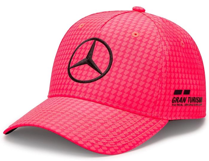 Casquette Mercedes Petronas AMG Rose Fluo - photo numéro 2