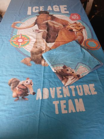 Parure housse + taie oreiller l'age de glace