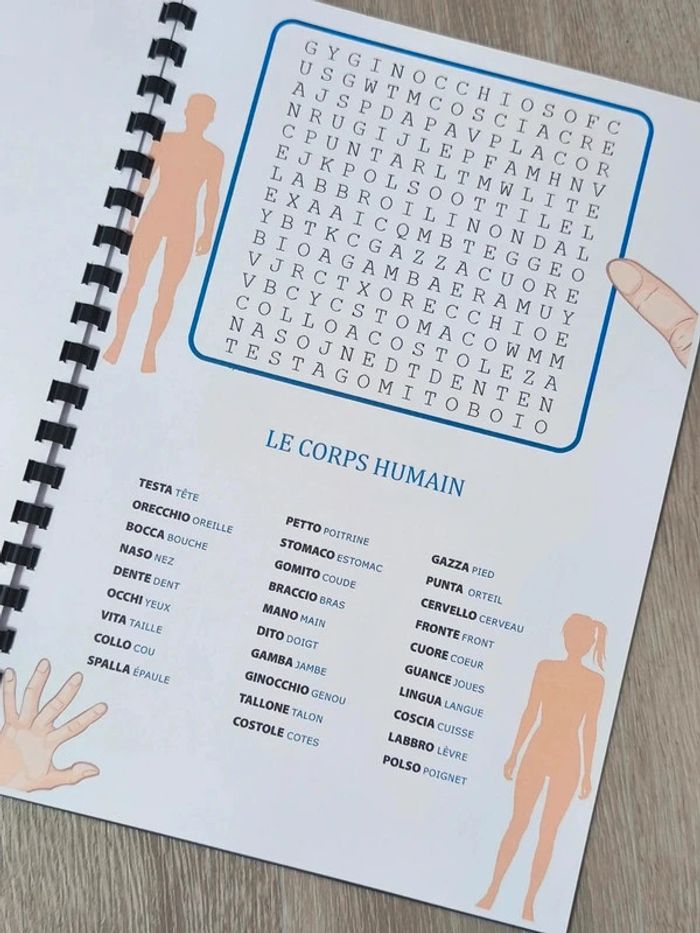 Mots Mêlés Italien 1 niveau Facile - photo numéro 6