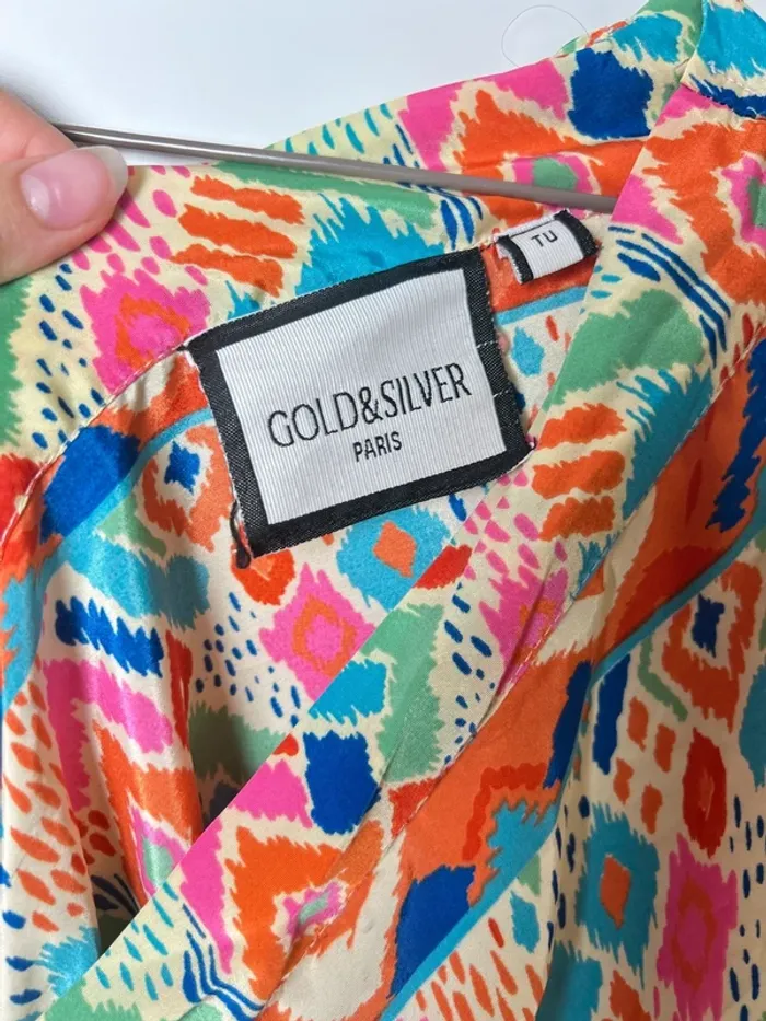 Robe longue dos nu colorée bohème – Taille unique - photo numéro 6