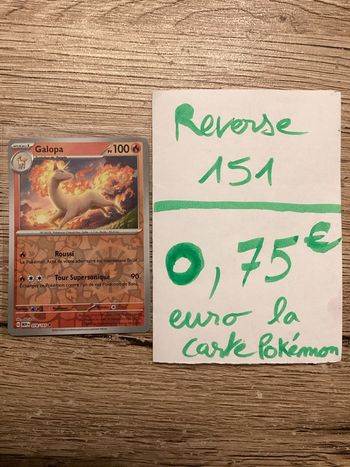 carte Pokémon galopa reverse 078/165 EV3.5 collection 151 FR neuf sortie de booster