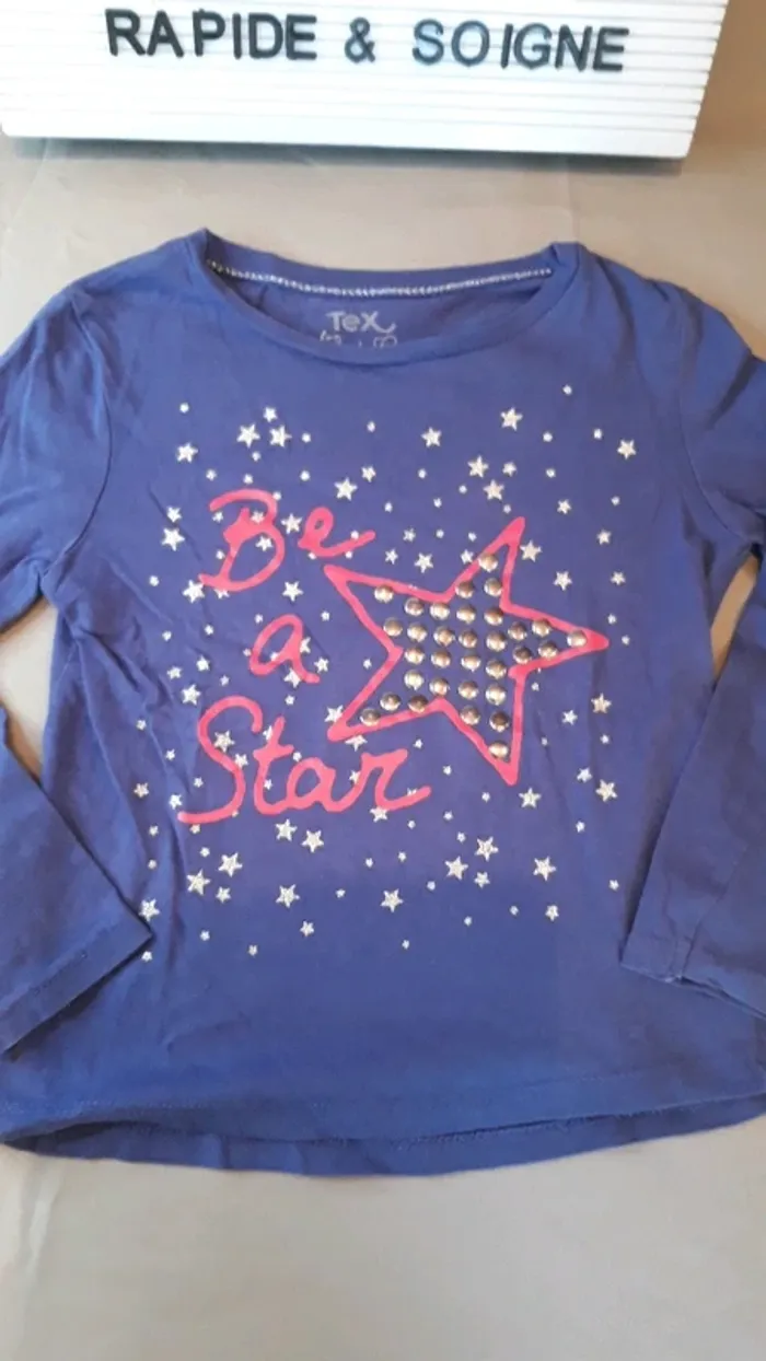 T shirt manche longue 4/5 ans - photo numéro 2