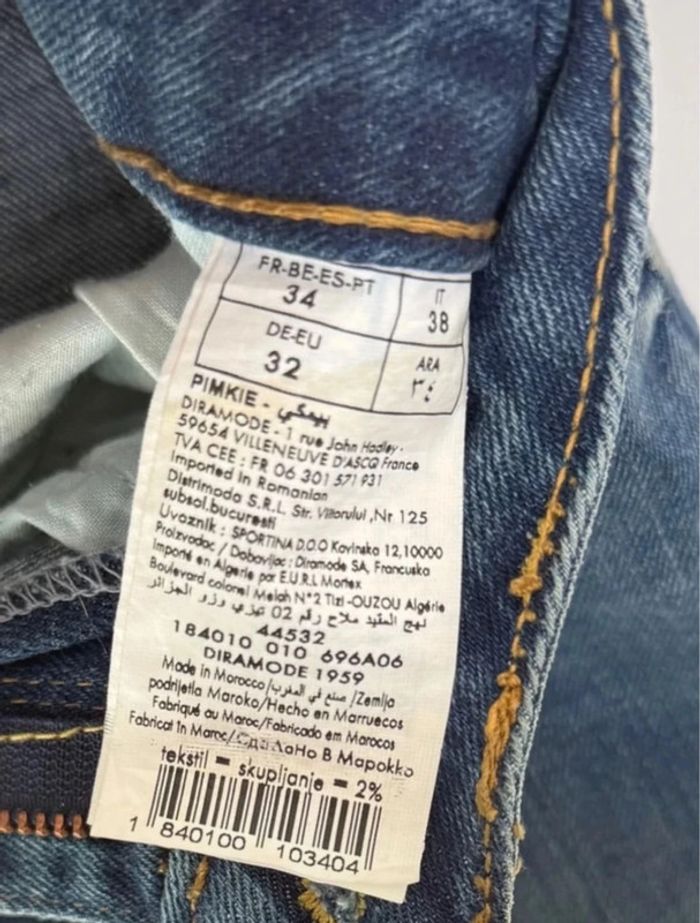 🦋 Jeans Taille Basse Pimkie / foncé T/XS 🦋 - photo numéro 8