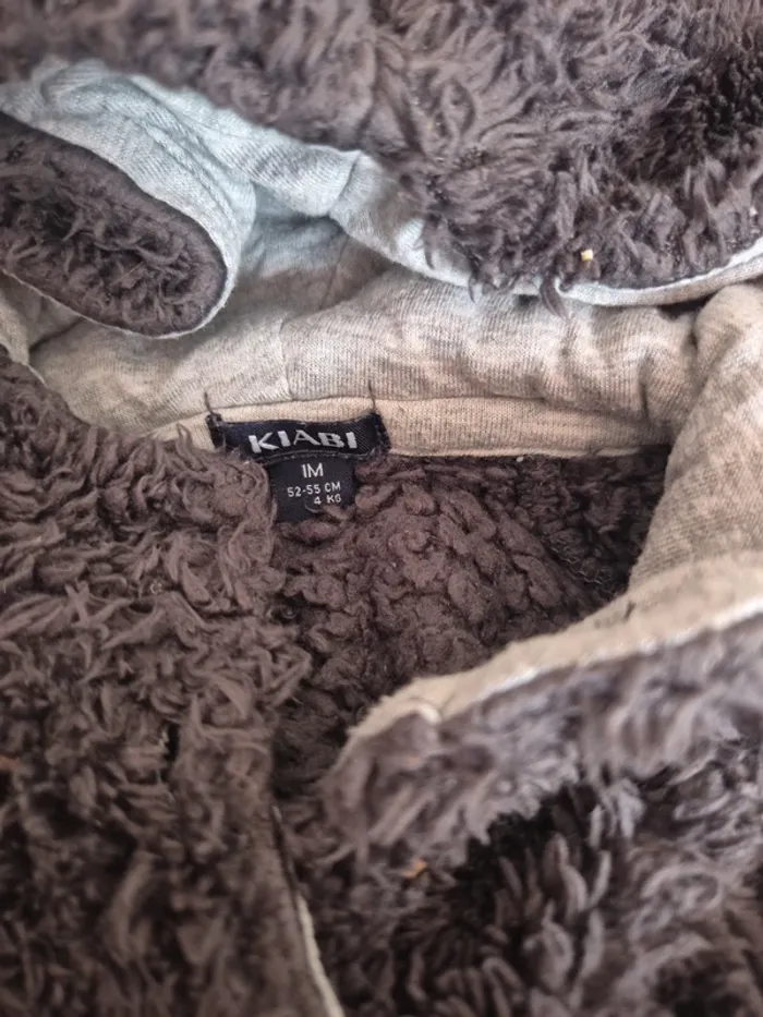 Gilet à capuche 1 mois - photo numéro 2