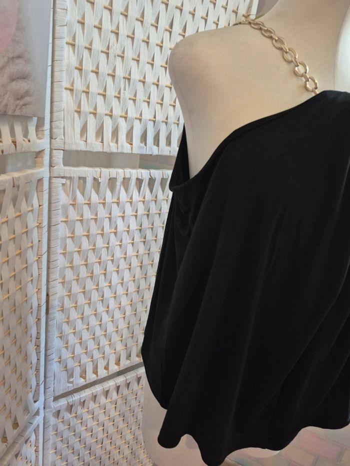 💕Jolie Top noir élégant et chic à chaînette –femme TXl / 42 mosquitos 💕 - photo numéro 7
