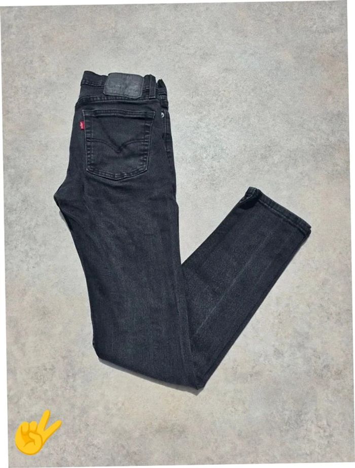 Jeans Levi's 510 W29 FR38 L32 coupe droite noir Homme Men pan304b - photo numéro 1