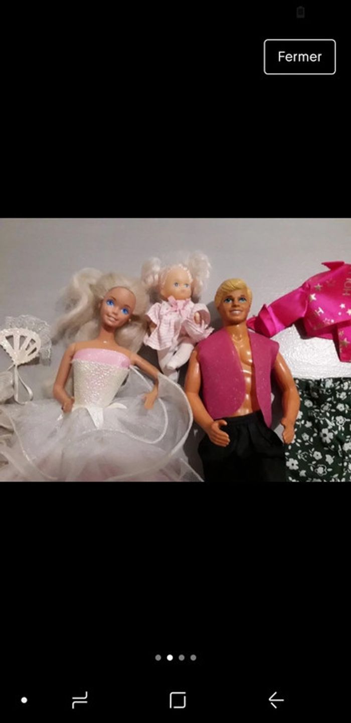 Famille Ken et Barbie vintage 1989 - photo numéro 2