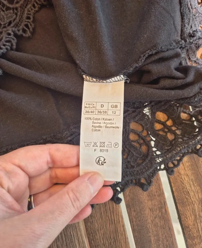 Blouse noire Manches courtes Blancheporte T.38/40 - photo numéro 6