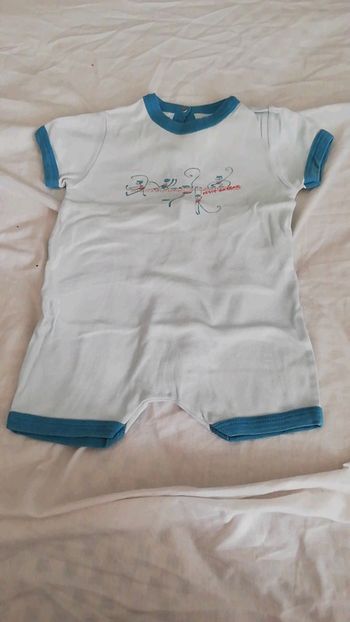 Barboteuse été 6 mois petit bateau theme chat