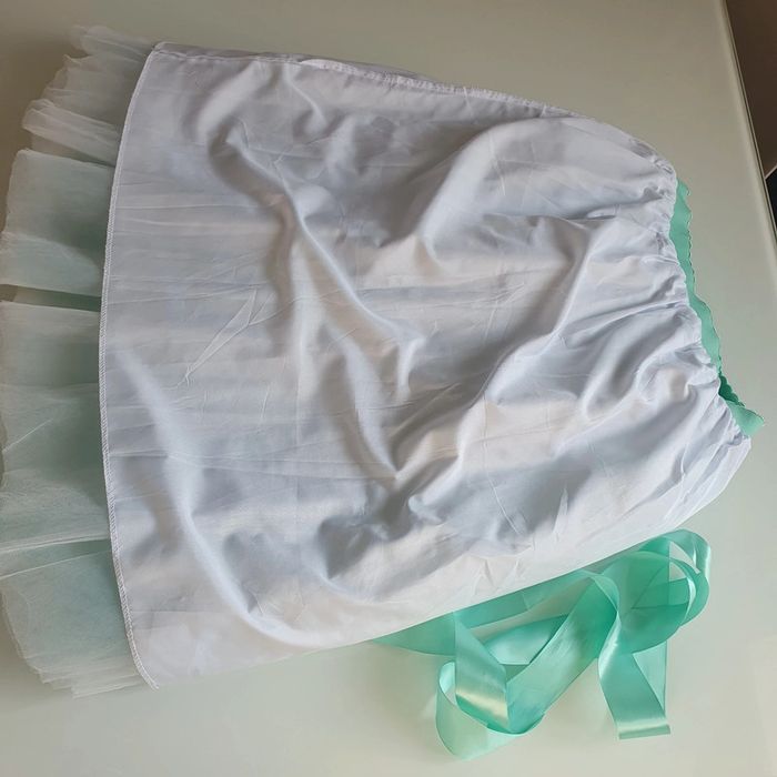 Justaucorps brassière+ tutu long vert d'eau - photo numéro 6
