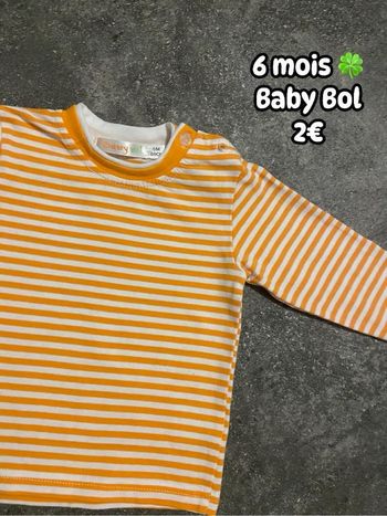 T-shirt 🍀 6 mois 🍀 Baby Bol