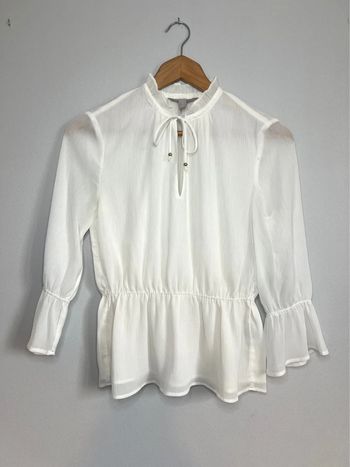 Blouse manches 3/4 H&M blanche