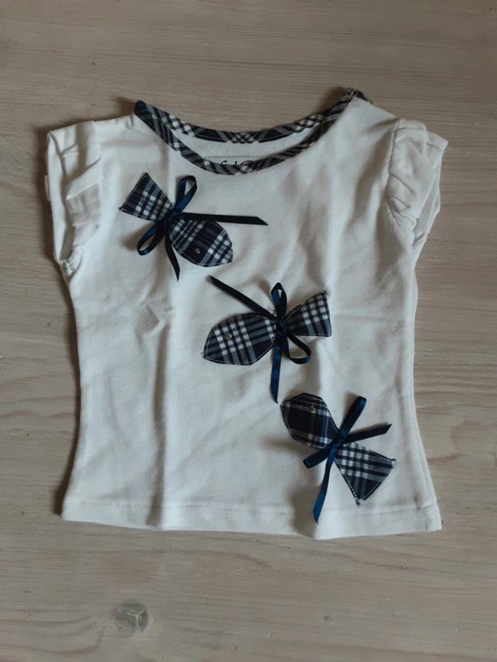 T-shirt poissons traditionnel basque fait maison T. 2 ans