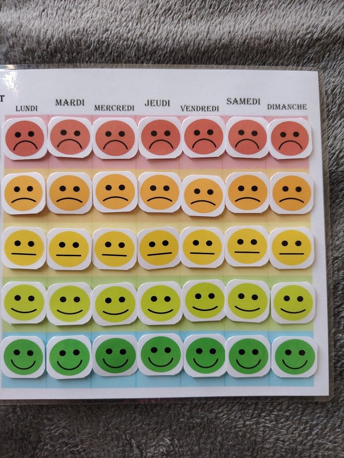 Tableau comportement plastifié conçu pour les enfants - photo numéro 3