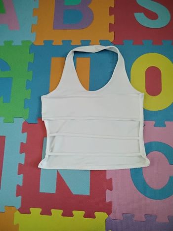 Haut court blanc dos nu / Crop top