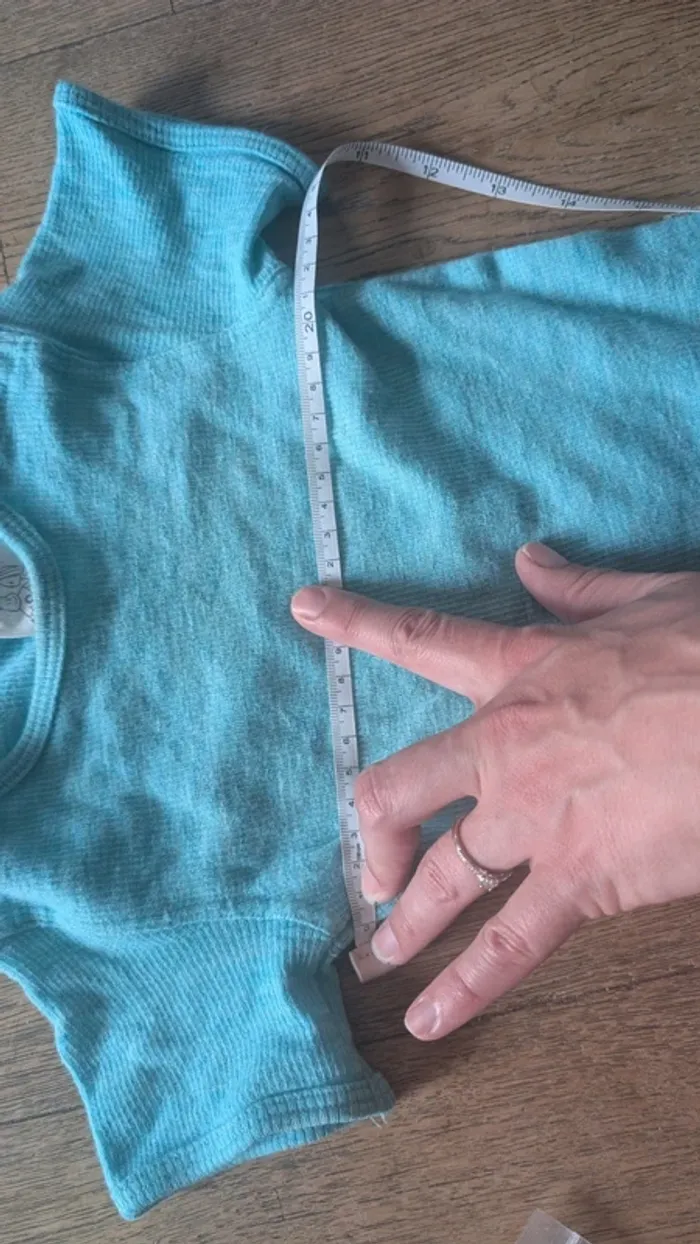 Tee shirt aqua blue 4 saison manymonths - photo numéro 8