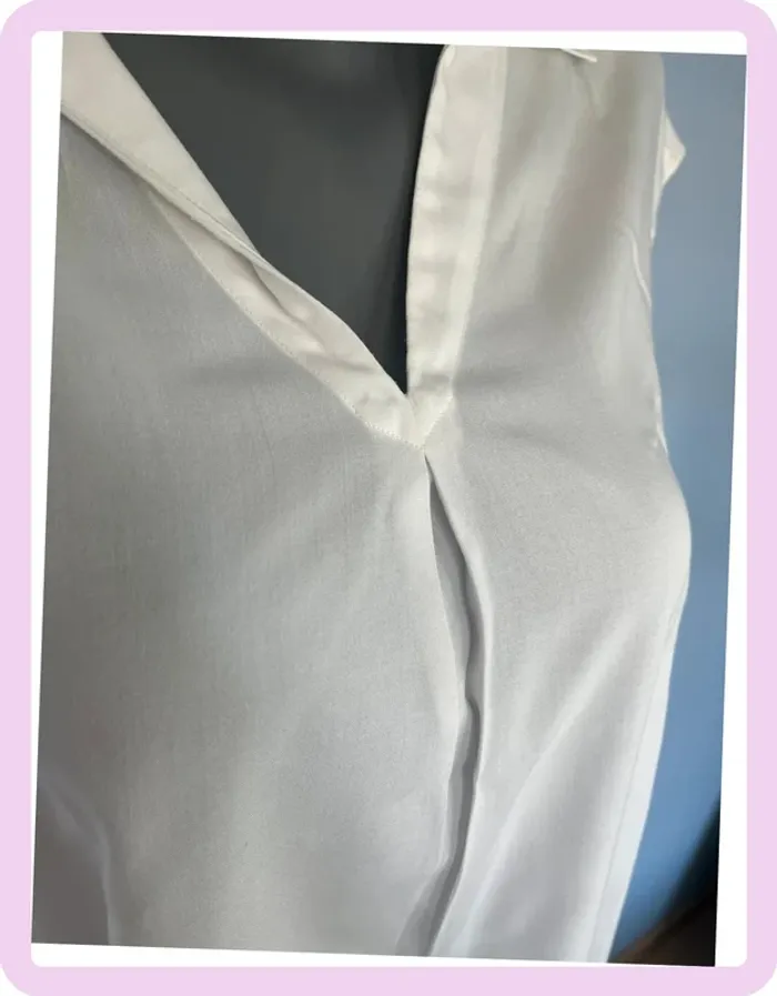 Haut sans manches blanc Comptoir des Cotonniers – Taille 3 – À customiser ou porter tel quel - photo numéro 2