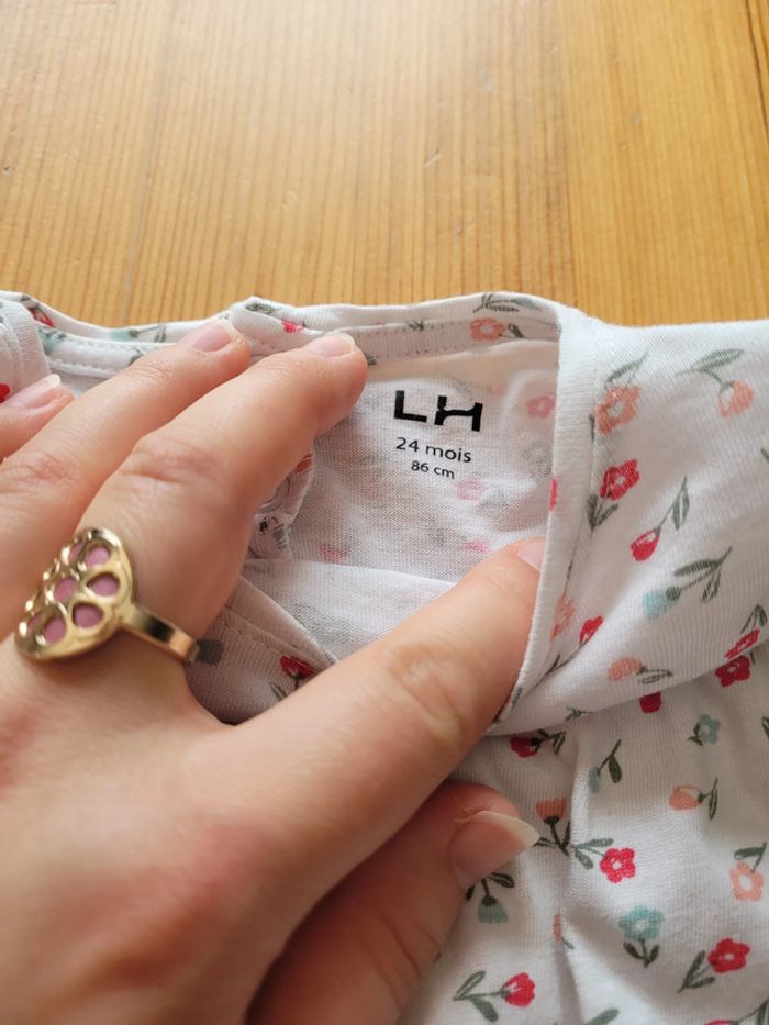 t-shirt manches longues la halle 24 mois fleurs - photo numéro 5