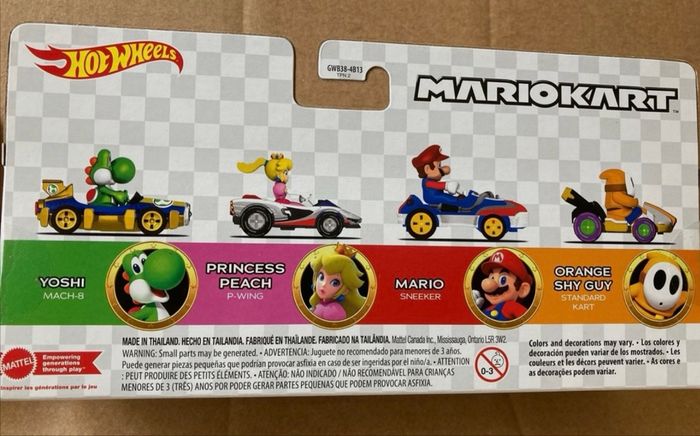 Voiture hot wheels Mario kart neuve lot de 4 - photo numéro 2