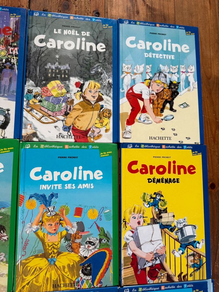 Etat moyen - Lot de 9 livres Caroline bd bibliothèque Hachette des petits cheval Amérique Noël - photo numéro 5