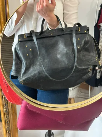 Sac à main Jerome Dreyfuss noir modèle Carlos