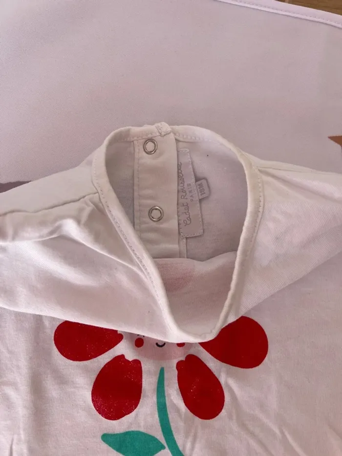 Lot de 2 t-shirts manches longues – Cadet Rousselle – Taille 18 mois - photo numéro 5