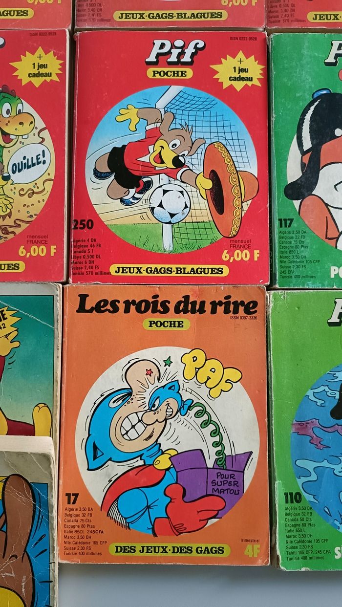 lot de 13 pif / pifou poche années 80 - photo numéro 6