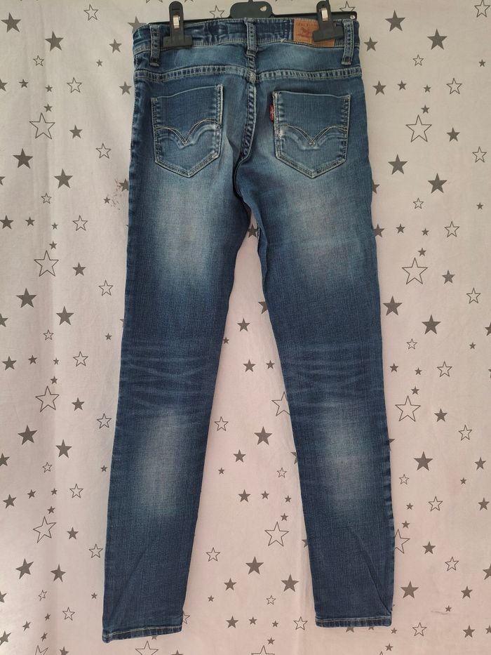 Jean bleu denim skinny 12 ans Levis - photo numéro 6