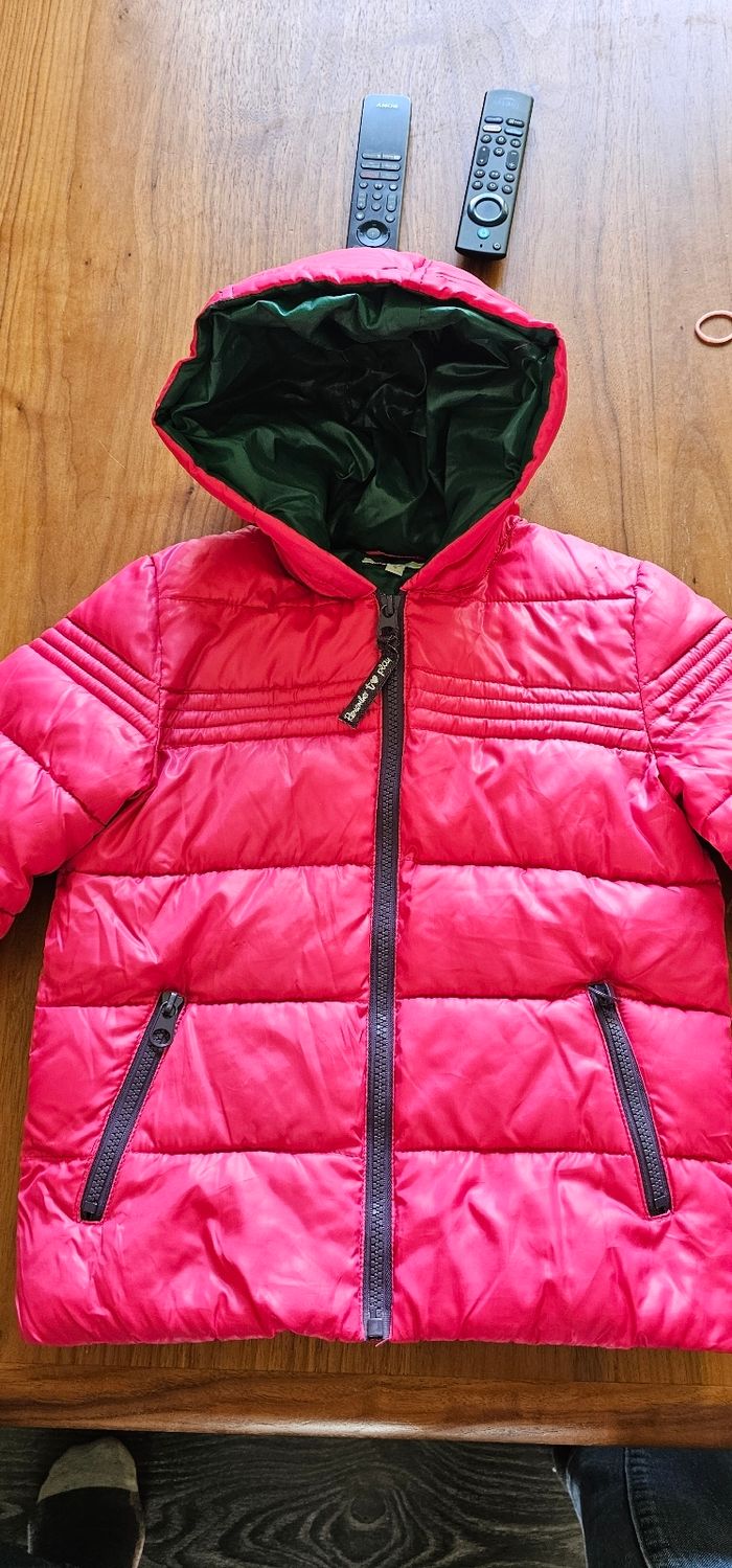 Manteau doudoune rose fille 5 ans - photo numéro 2