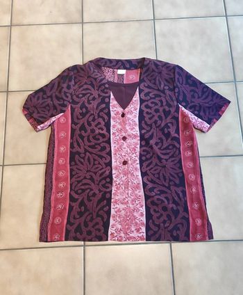 Chemise Violette motif