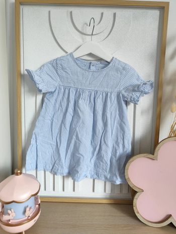 Robe été rayée Zara 12/18mois 86cm