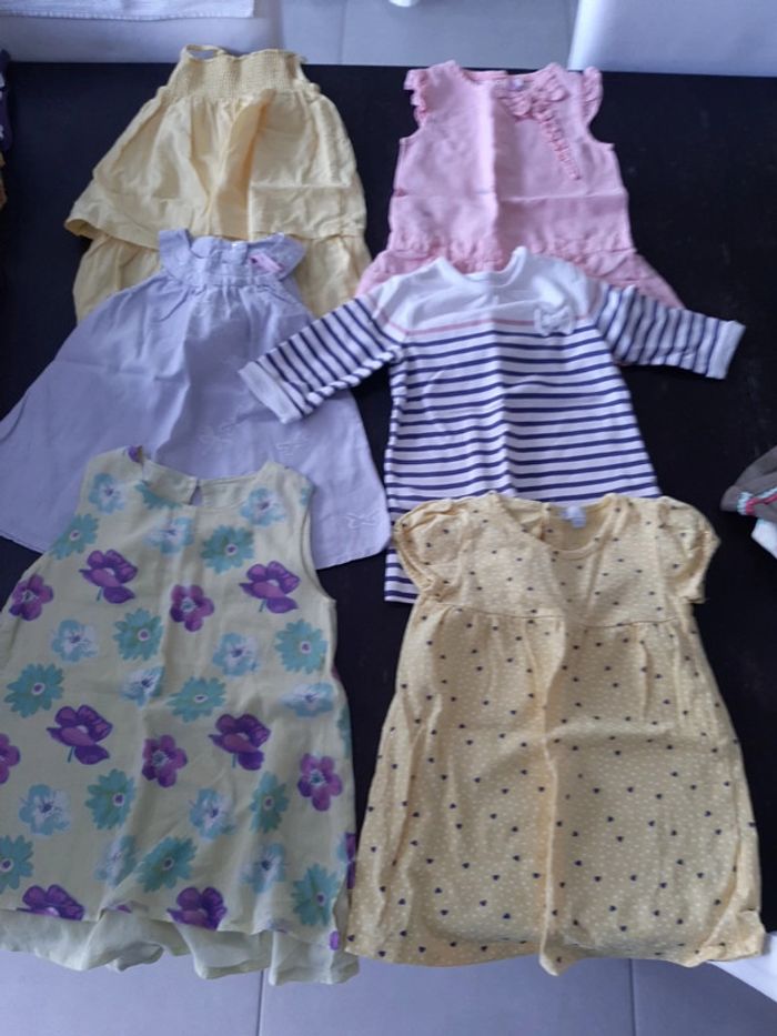 Lot robes courtes 18mois
