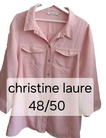 chemise sur chemise sur robe en 100% lyocell marque Christine laure taille indiquée 5 = 48/50