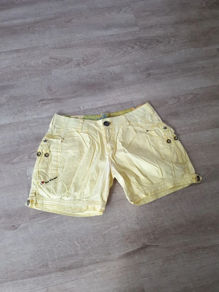 Mini short jaune pâle 38 - photo numéro 2