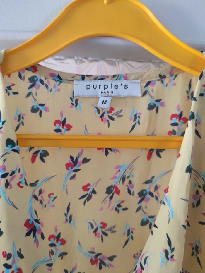 Robe jaune à fleurs - photo numéro 3