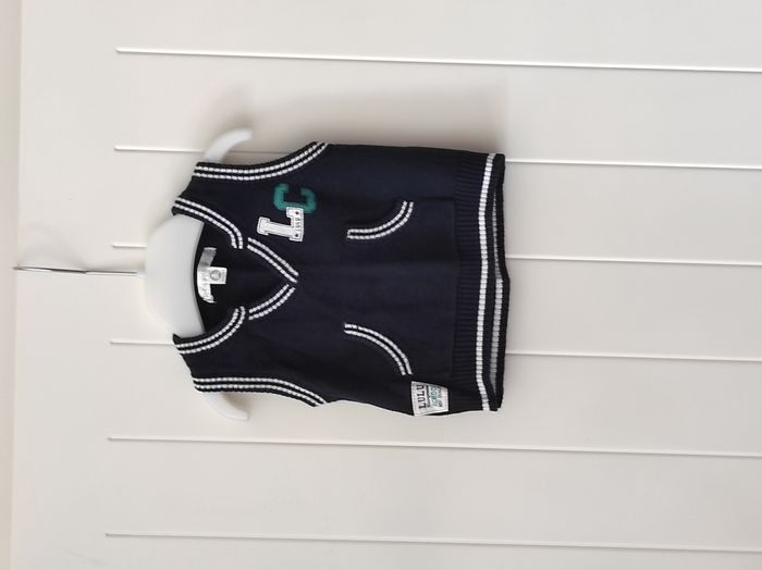 Pull sans manche bébé garçon 3 mois Lulu Castagnette - photo numéro 2