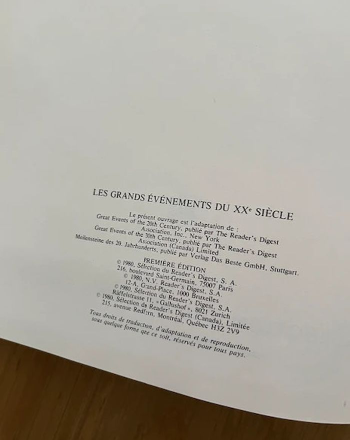 Livre - Les Grands Événements du XXe siècle - photo numéro 4