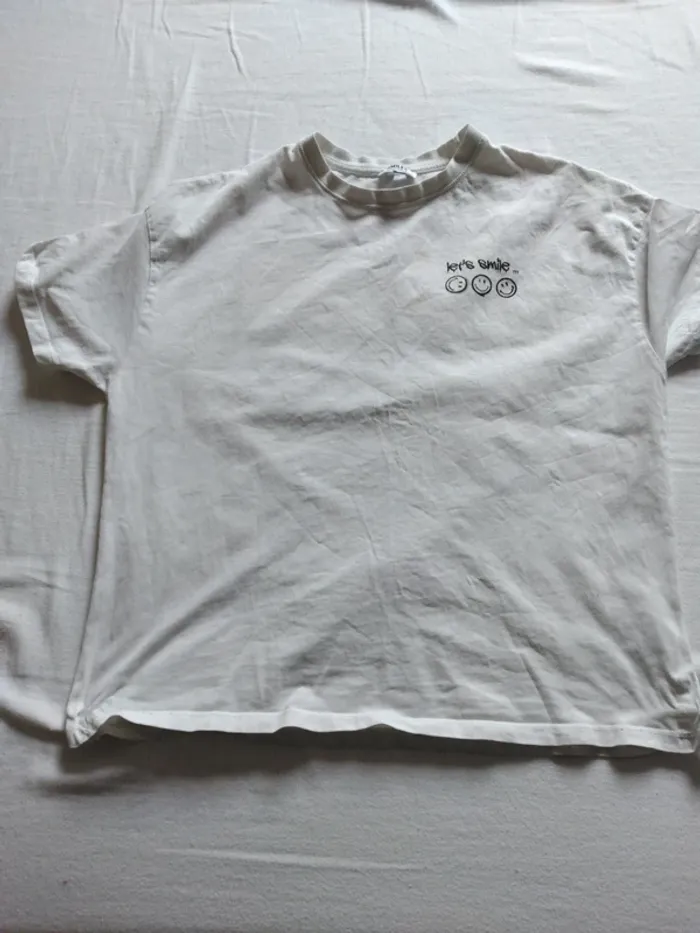 Tee Shirt Fille Smiley