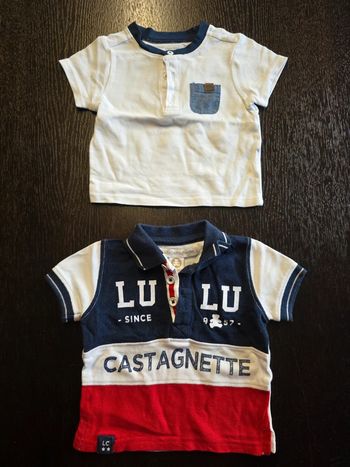 Lot de 2 polos en 3 mois