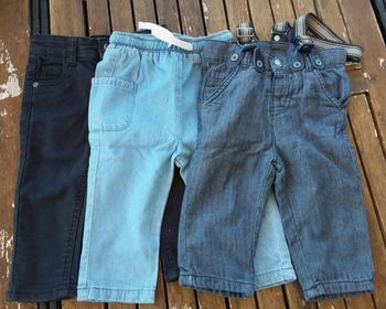 Lot pantalons/jeans 9 mois
