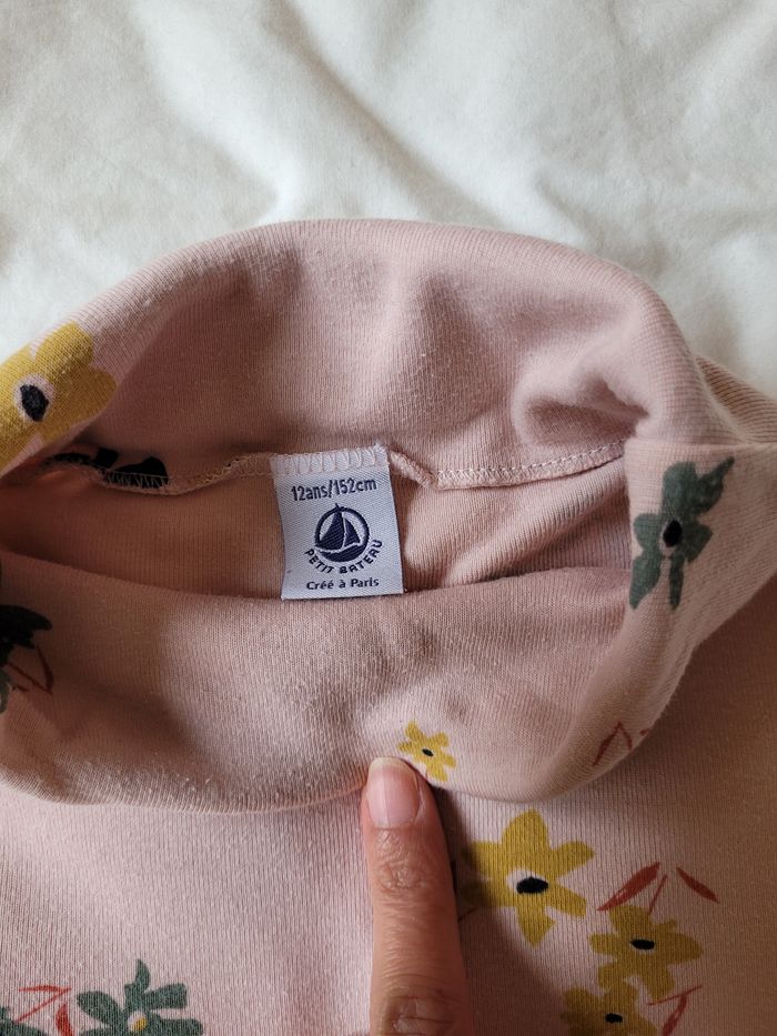 T-shirt col roule petit bateau - photo numéro 2