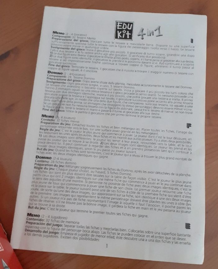 Boîte 4 jeux éducatifs Cars - photo numéro 3