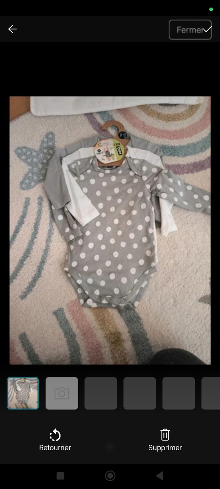 lot 3 bodys bébé 3 mois coton bio Dim #bodybébé #dim #bebe3mois