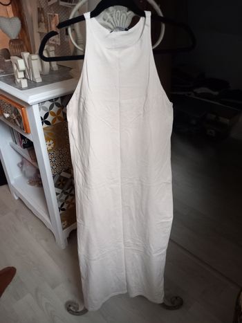 Longue robe matière sweat mi saison