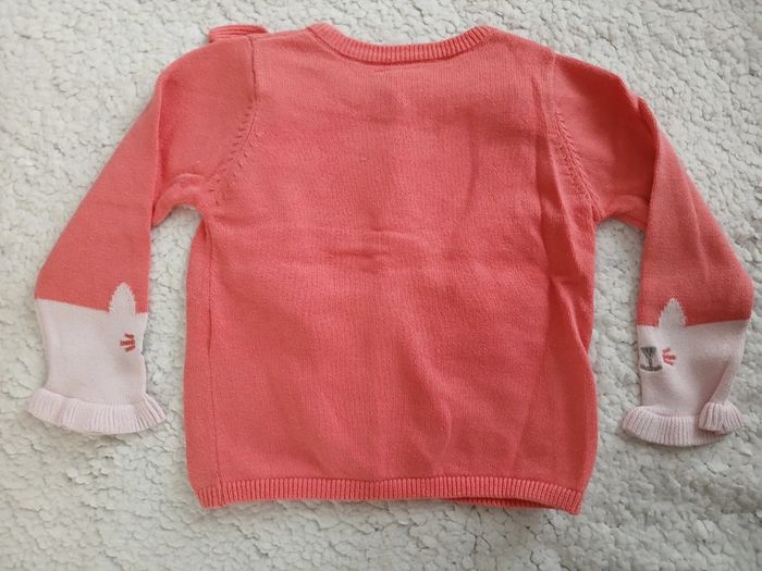 Gilet fille décor chat taille 12 mois - photo numéro 2