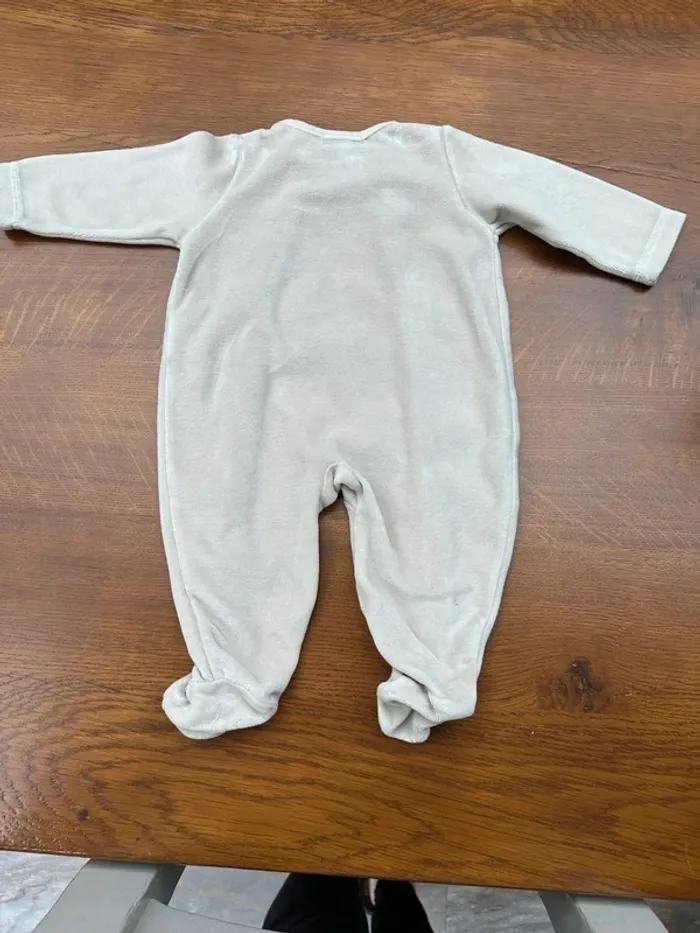 Pyjama beige 3 mois lapin Canari baby - photo numéro 8
