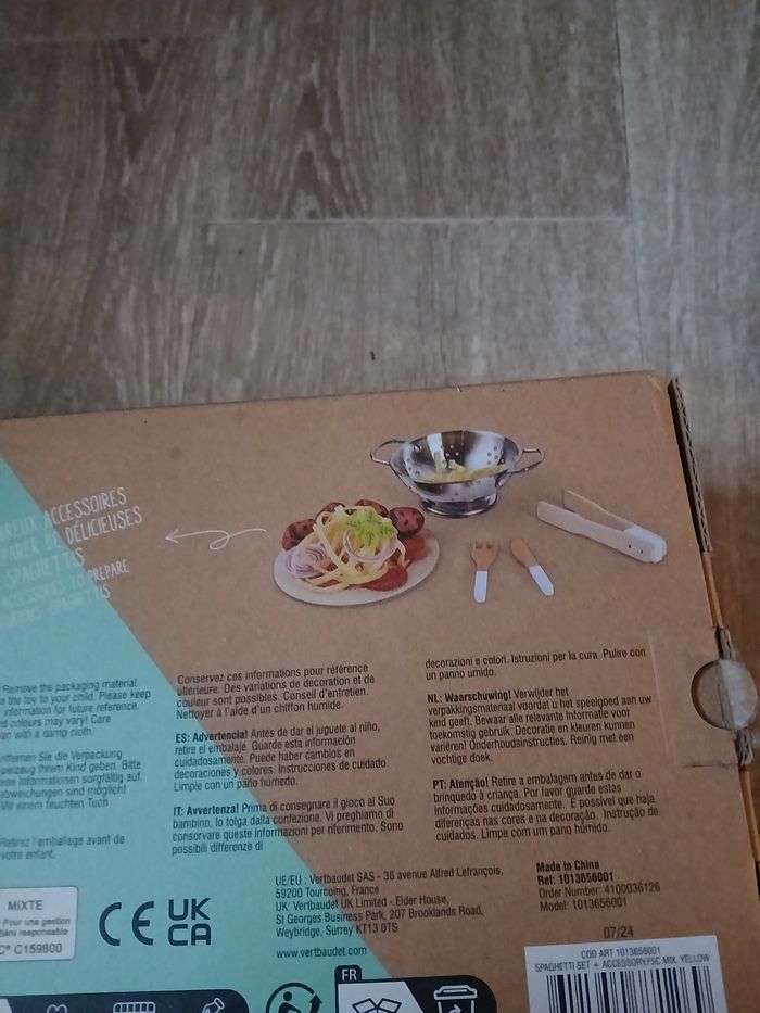Jouet set spaghettis neuf vertbaudet - photo numéro 3