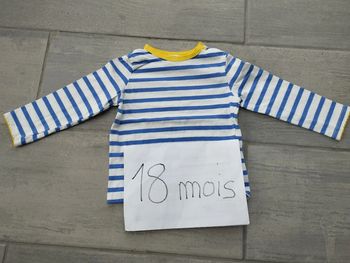 Lot n° 435 T-shirt manches longues Mots d'enfants 18 mois