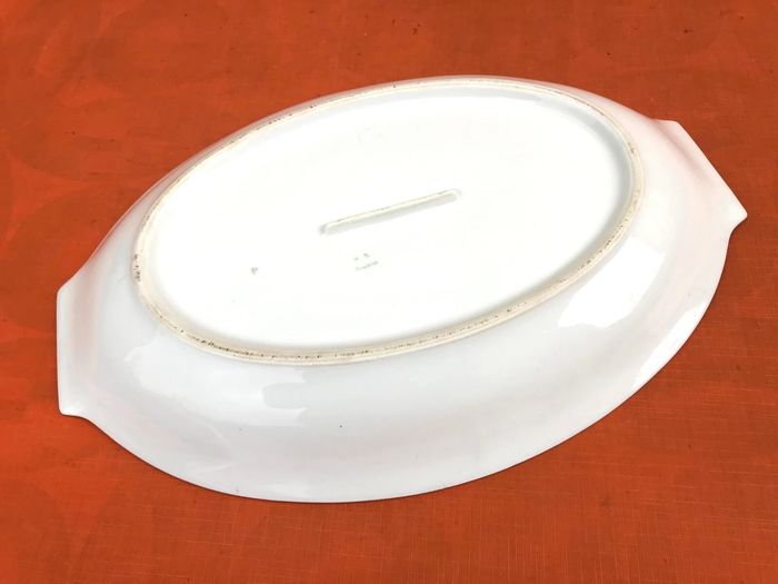 Ancien plat de service P.N France Porcelaine à décor brassées de fleurs - photo numéro 5