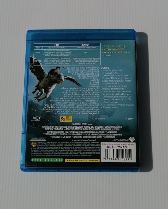 Bluray Harry Potter et le prisonnier d'azkaban. - photo numéro 2